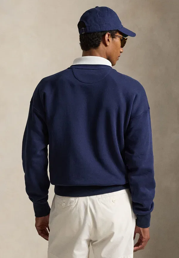 Свитшот хлопковый Wimbledon Vintage Fit Crest Sweatshirt Polo Ralph Lauren, Refined темно-синий — фото 3