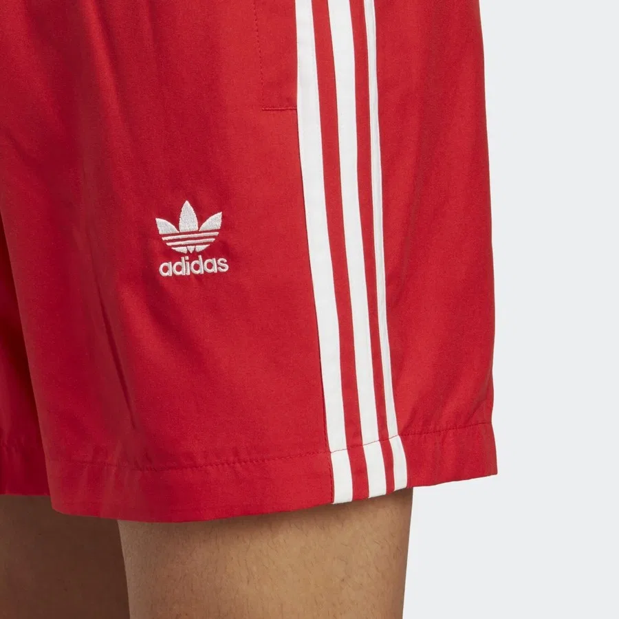 Плавки с принтом Originals Adicolor 3-Stripes adidas, Красно-белый — фото 4