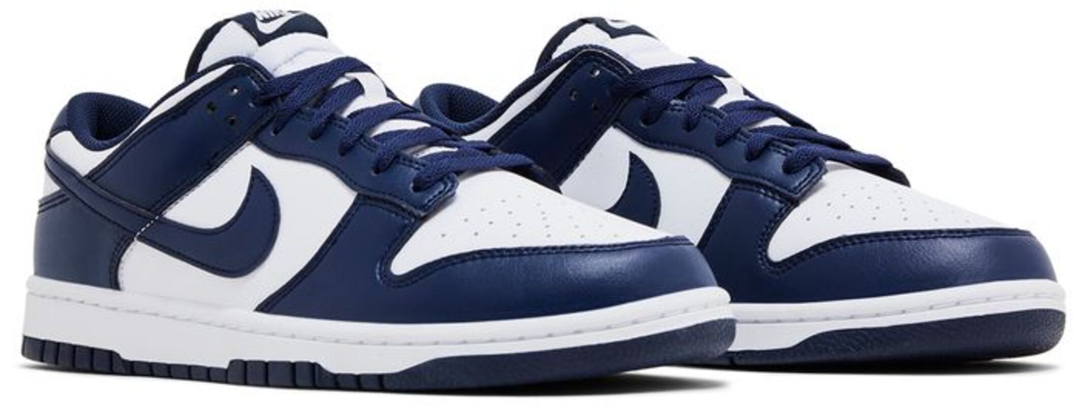 Кроссовки Nike Dunk Low White Midnight Navy — фото 4