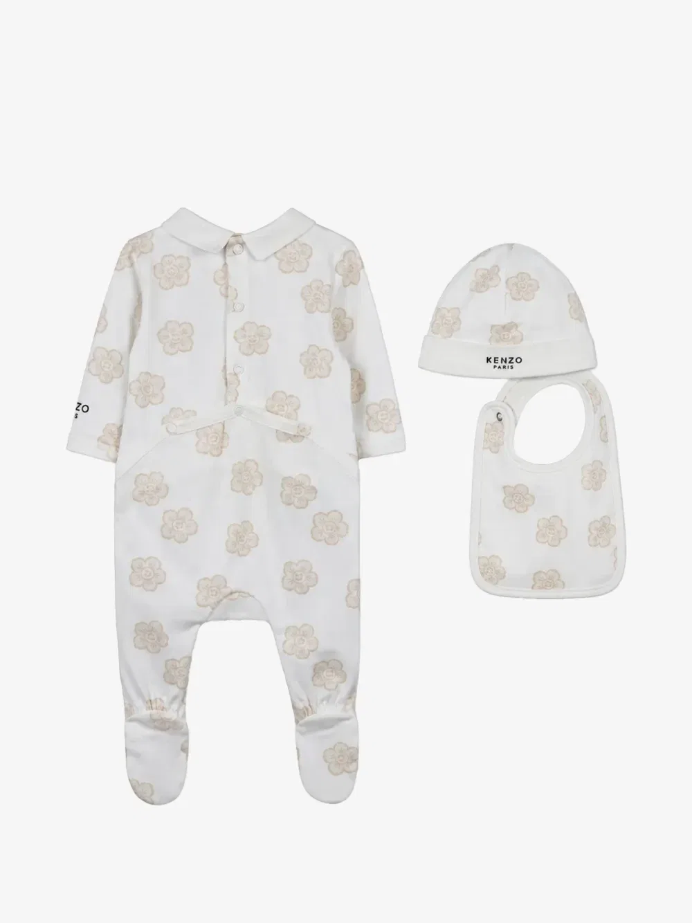 Набор из трех комбинезонов Boke Flower Kenzo Kids, белый — фото 2