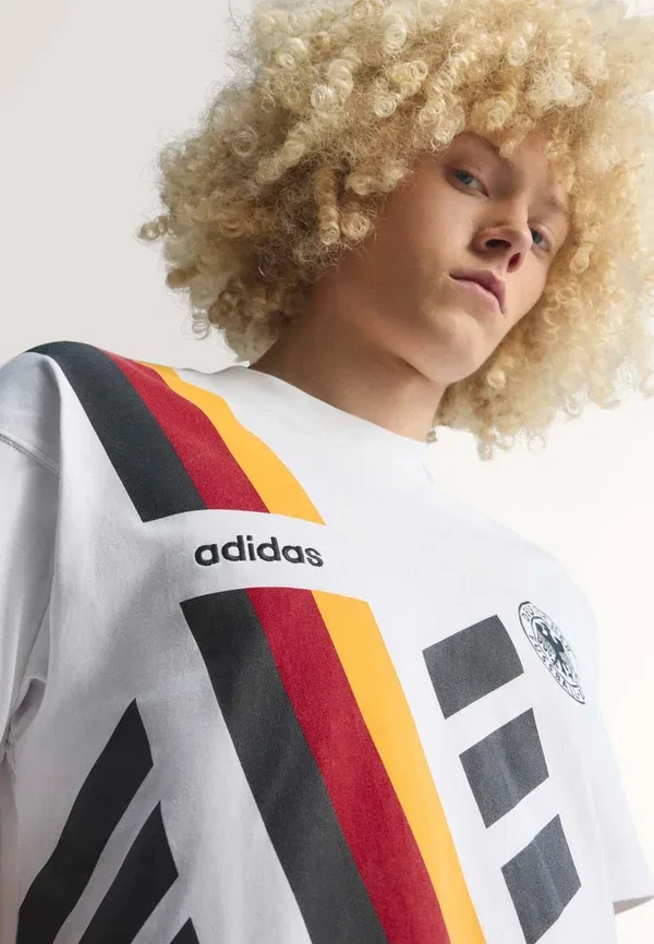 Футболка сборной Германии 1994 года - форма национальной команды Adidas Originals, белый — фото 4