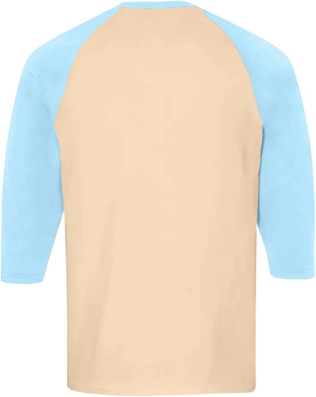 Мужская бейсбольная футболка с рукавом 3/4 Casual Raglan, Beige — фото 4
