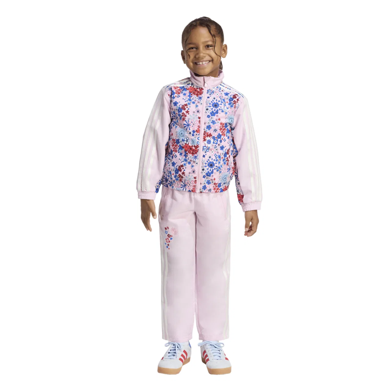 Спортивный костюм для девочек Liberty Track Suit Set Adidas, розовый/синий