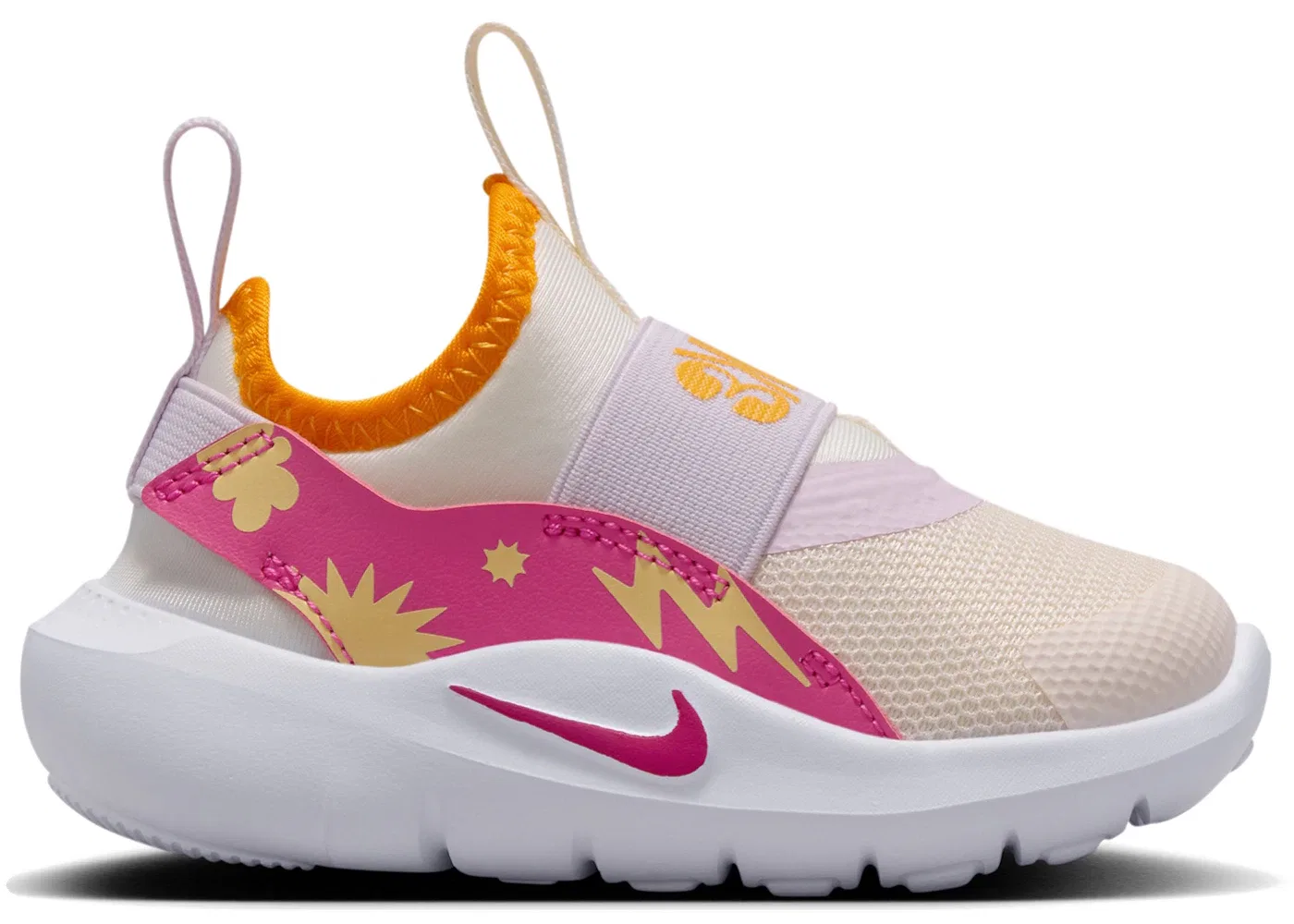 Детские кроссовки Lifestyle с ремешками Nike Flex Runner 4 SE, Chalk Sundial Tangerine Tint Desert Pink