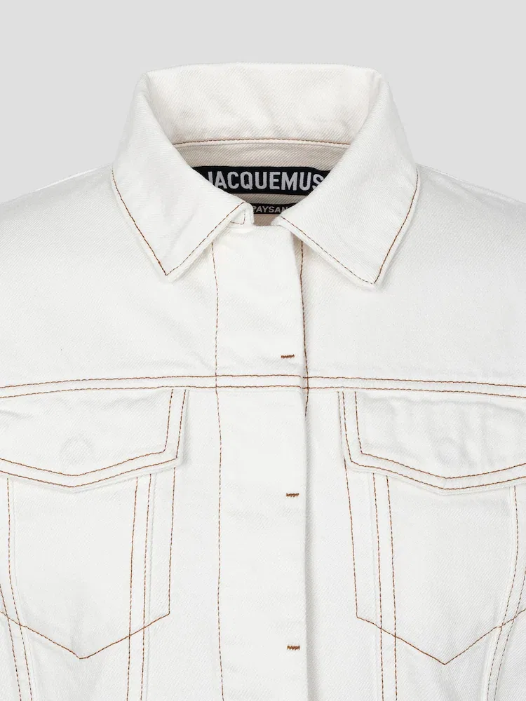 Жакет Ovalo JACQUEMUS, White — фото 3