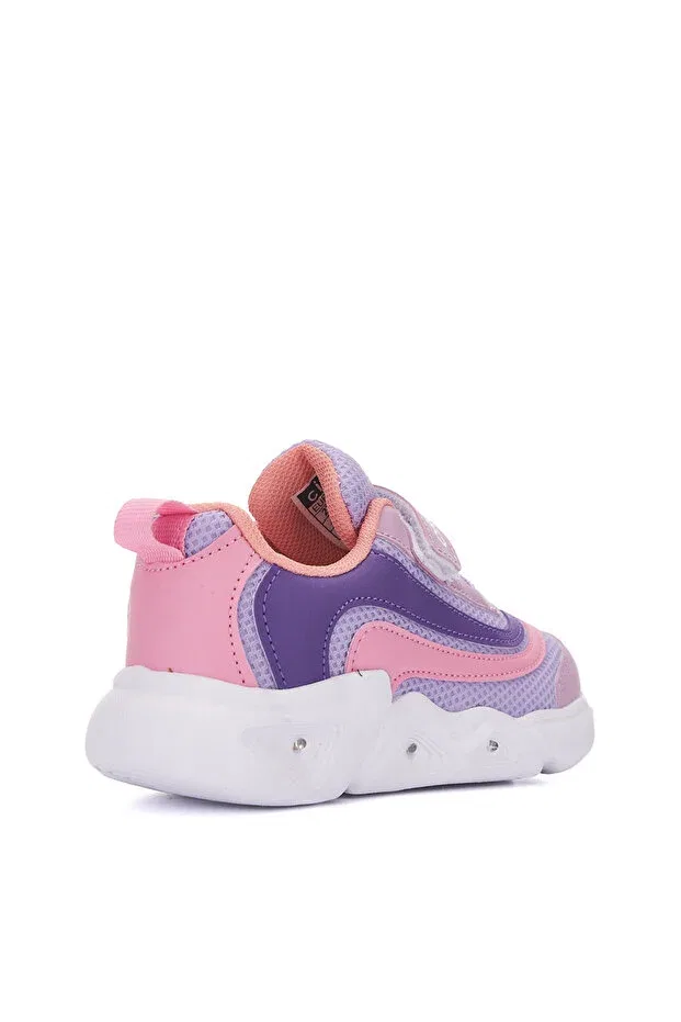 Детские кроссовки для девочек с принтом Arzen Bebe, Lila Pink — фото 4