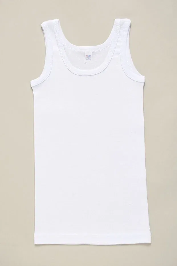Детский топ для мальчиков с бретелькой-спагетти 2-Pack Zeyzey, White