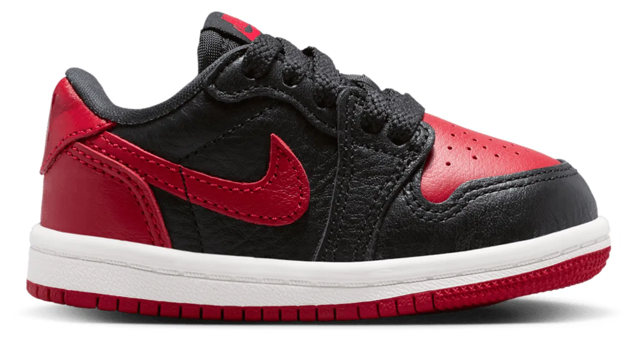 Кроссовки для мальчиков Retro 1 Low OG Jordan, цвет Black/Varsity Red/Summit White