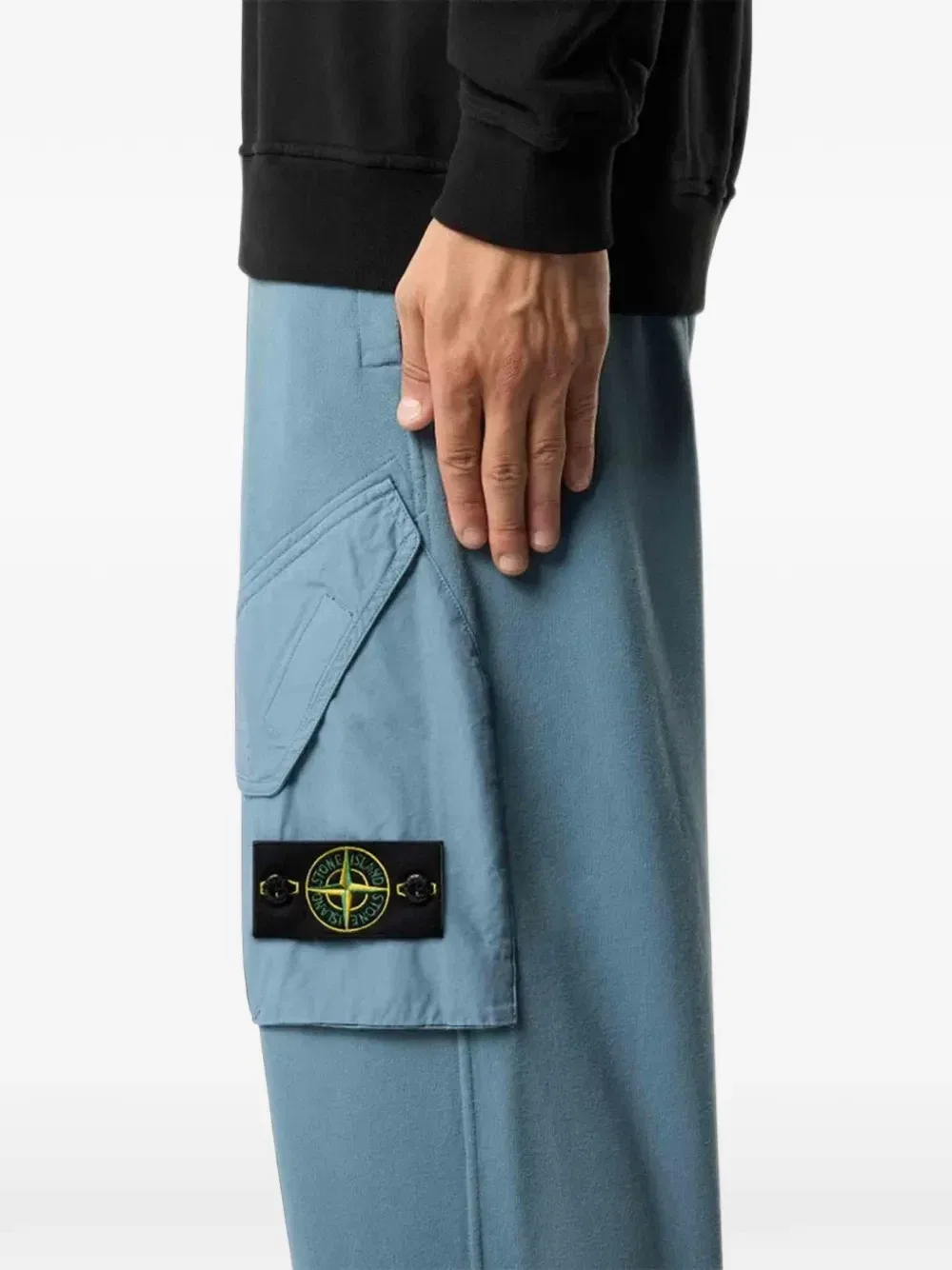 Спортивные брюки 6200004 из органического хлопка Stone Island, синий — фото 4