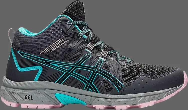 

Кроссовки wmns gel venture 8 mid 'graphite grey ice mint' Asics, серый