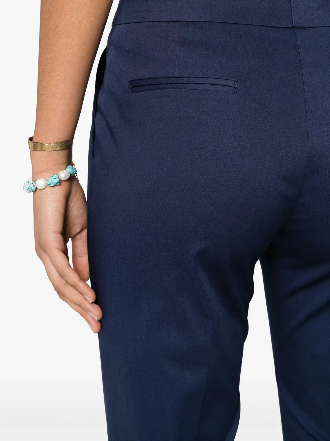 Укороченные брюки изStretch-хлопка ETRO, темно-синий — фото 4
