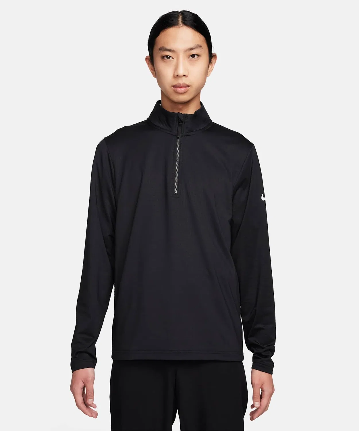 Мужской топ для гольфа Dri-FIT с длинным рукавомNIKE, Black