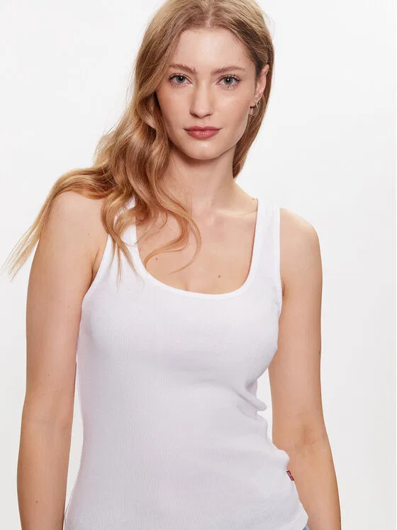 Топ regular fit Essential Levi'S, белый — фото 4