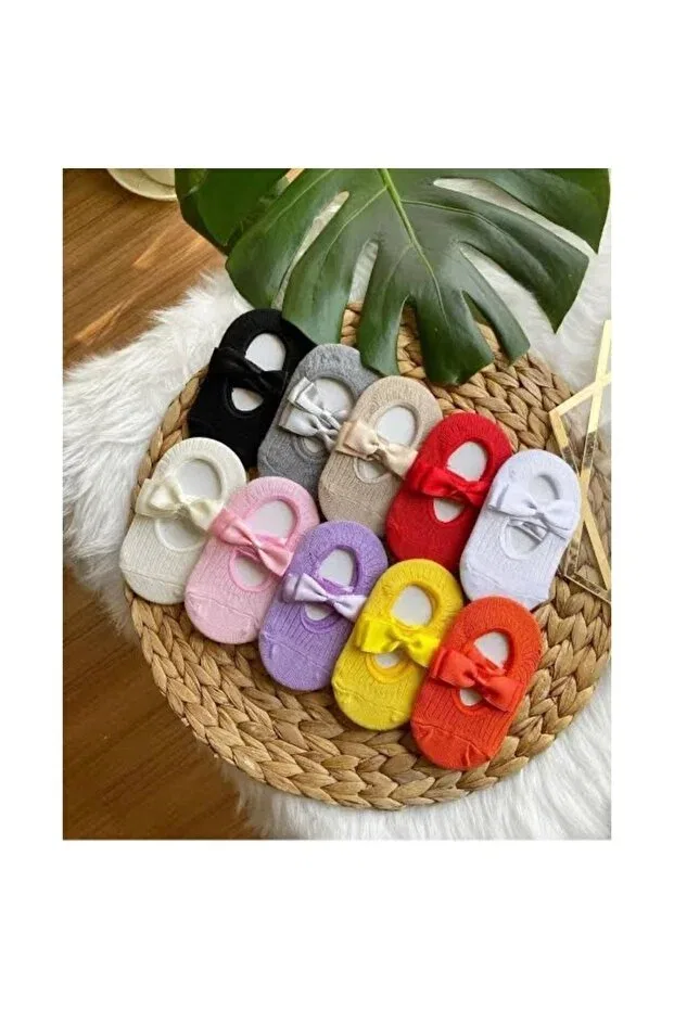 Детские носки для девочек с бантиком Babette Socks Bsr Store, Colored — фото 2