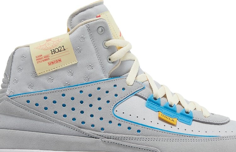 Кроссовки Union LA x Air Jordan 2 Retro SP Grey Fog, серый — фото 2
