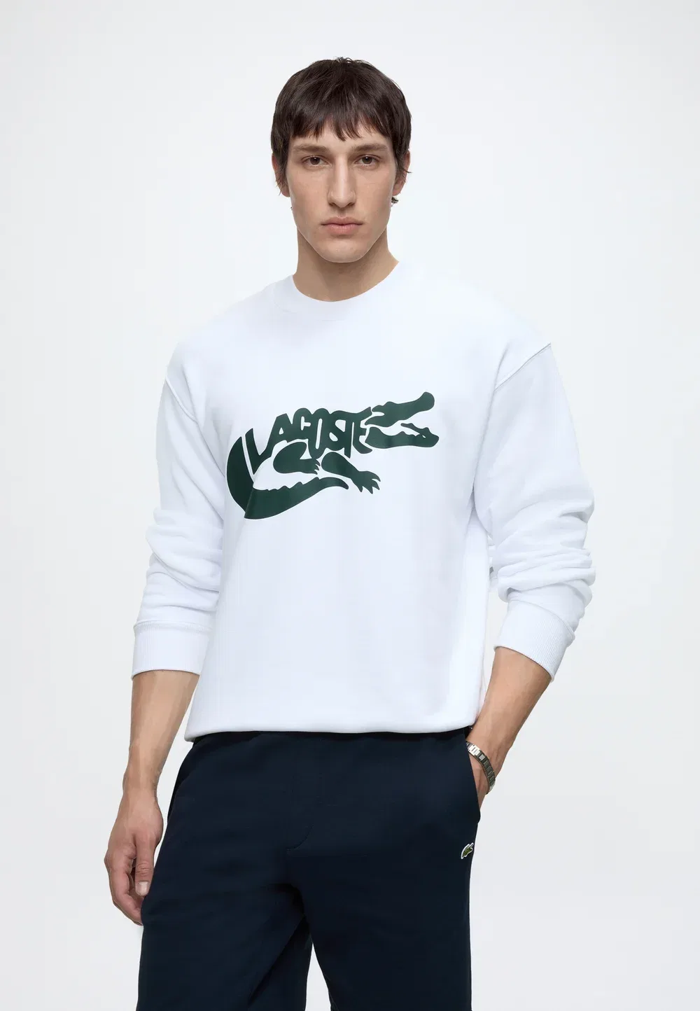 Шорты унисекс Lacoste, Меланж, синий — фото 4