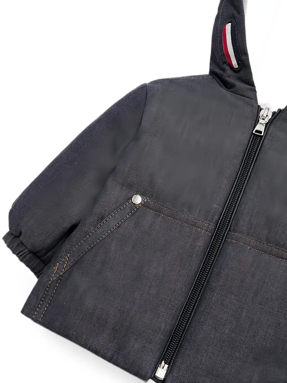 Куртка с капюшоном Alaric с логотипом-нашивкой Moncler Enfant, синий — фото 4