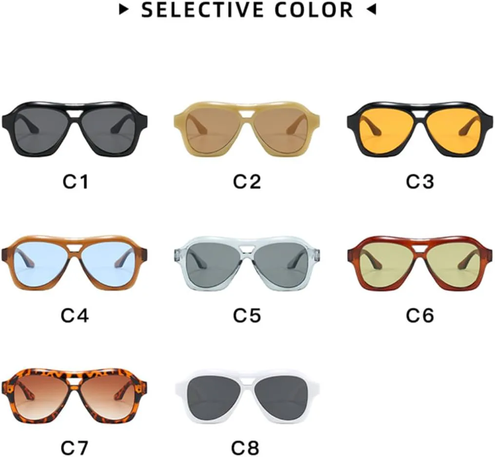 

Солнцезащитные очки с защитой UV400 | Большая полнокадровая оправа | Линзы ярких цветов для занятий спортом на открытом воздухе и вождения DSVIGF, Yellow Tea