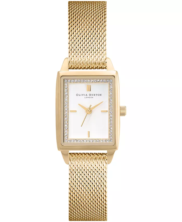 

Женские часы Quartz с золотистым корпусом из нержавеющей стали и браслетом-цепочкой, 25.5 мм x 20.5 мм Olivia Burton