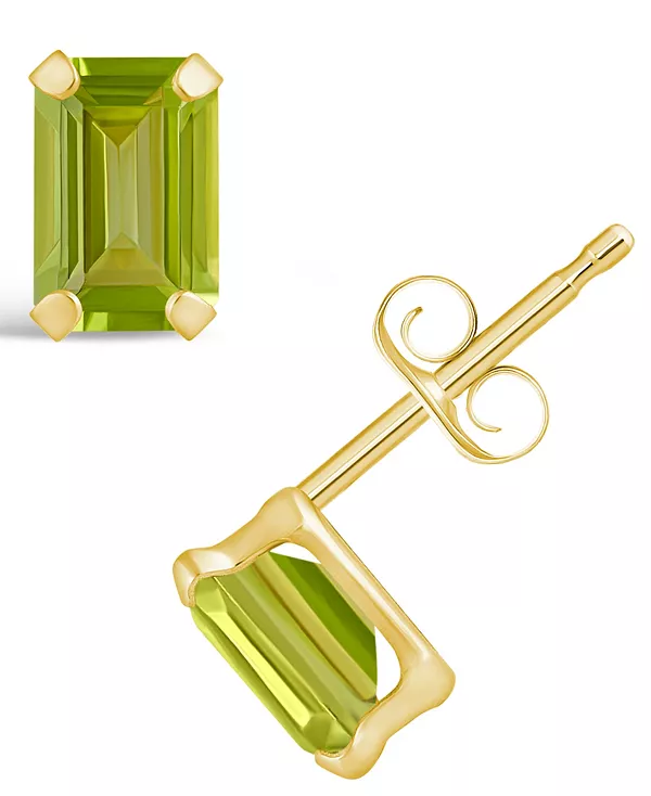 

Серьги-Гвоздики с драгоценными камнями из 10-каратного желтого золота Macy'S, peridot