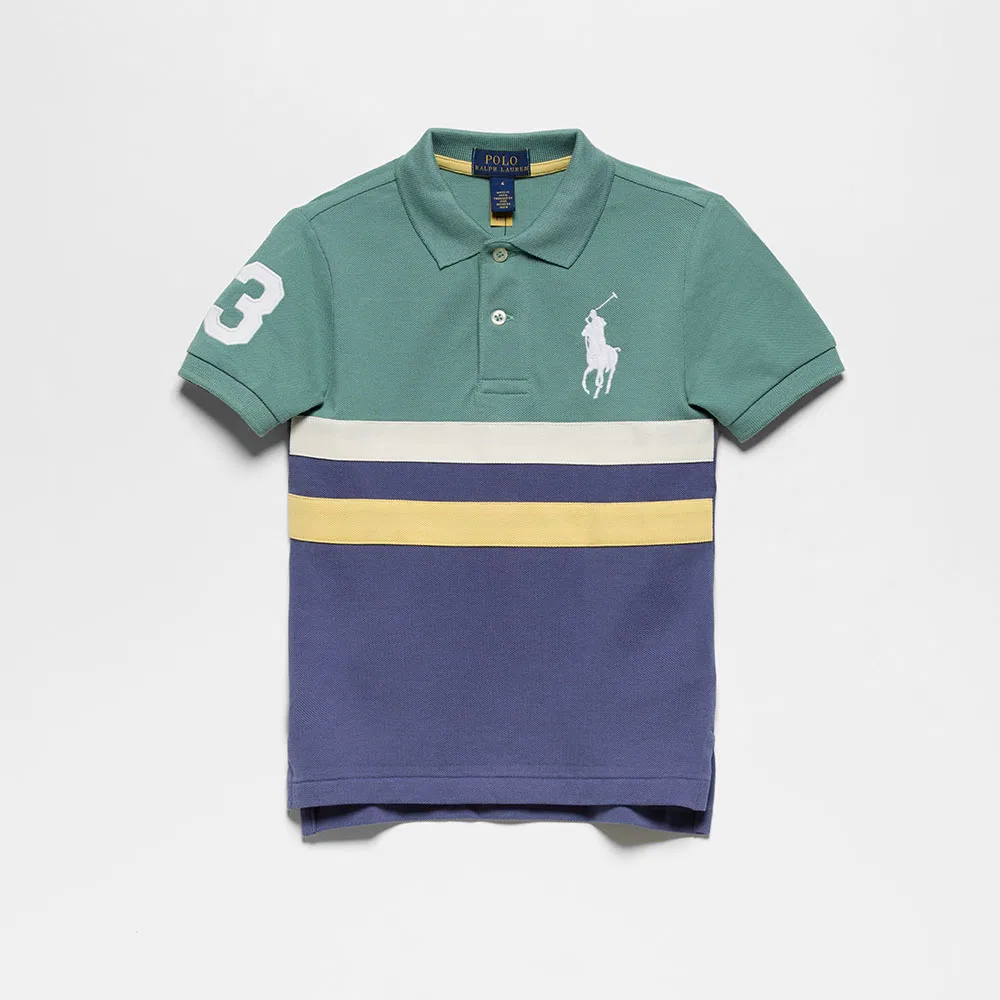 Детская хлопковая рубашка-поло Big Pony от Polo Ralph Lauren Children