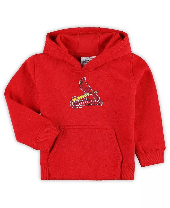 

Красный флисовый пуловер с капюшоном и логотипом команды St. Louis Cardinals Team Primary для мальчиков и девочек для малышей Outerstuff, красный