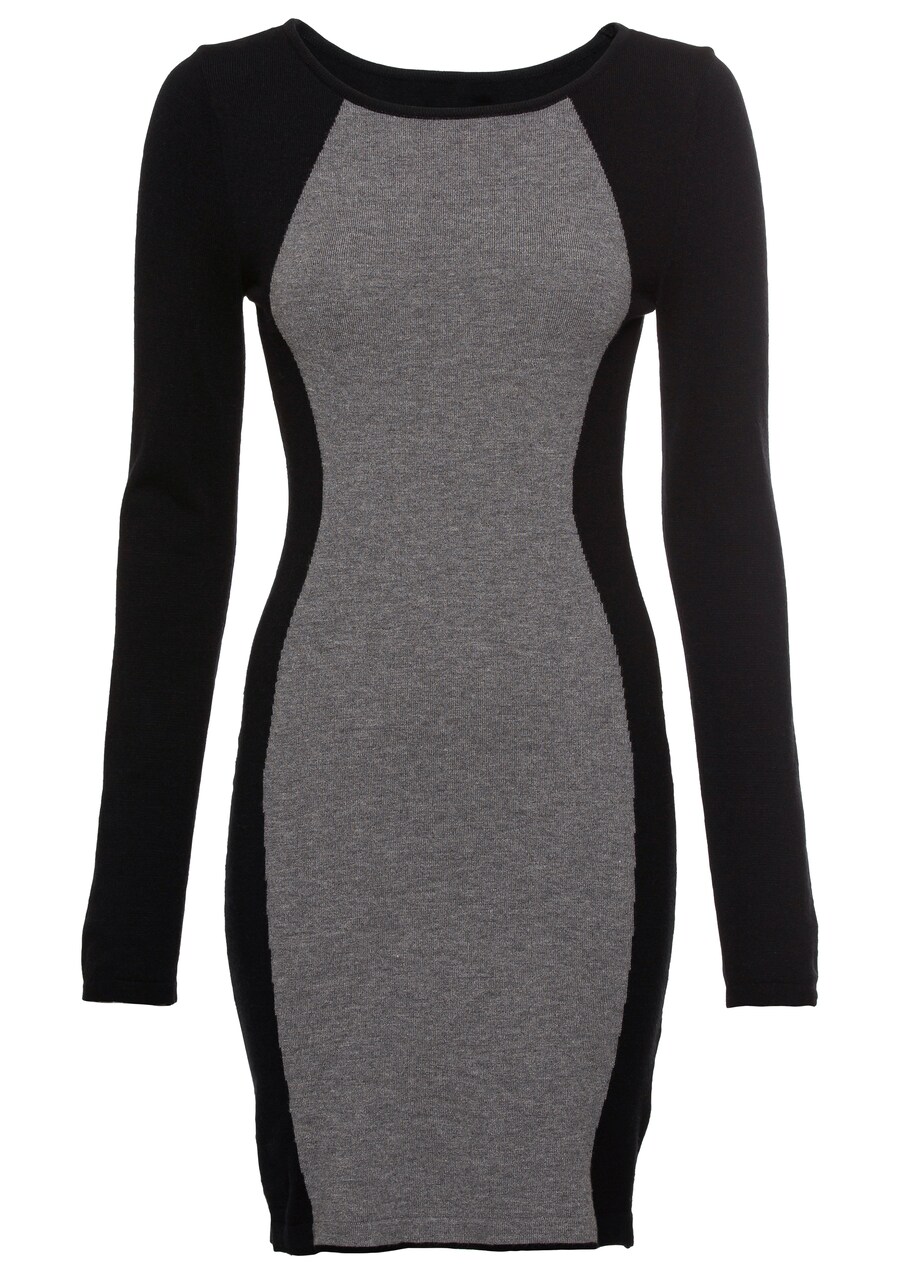 

Вязаное платье MELROSE, mottled grey/Black