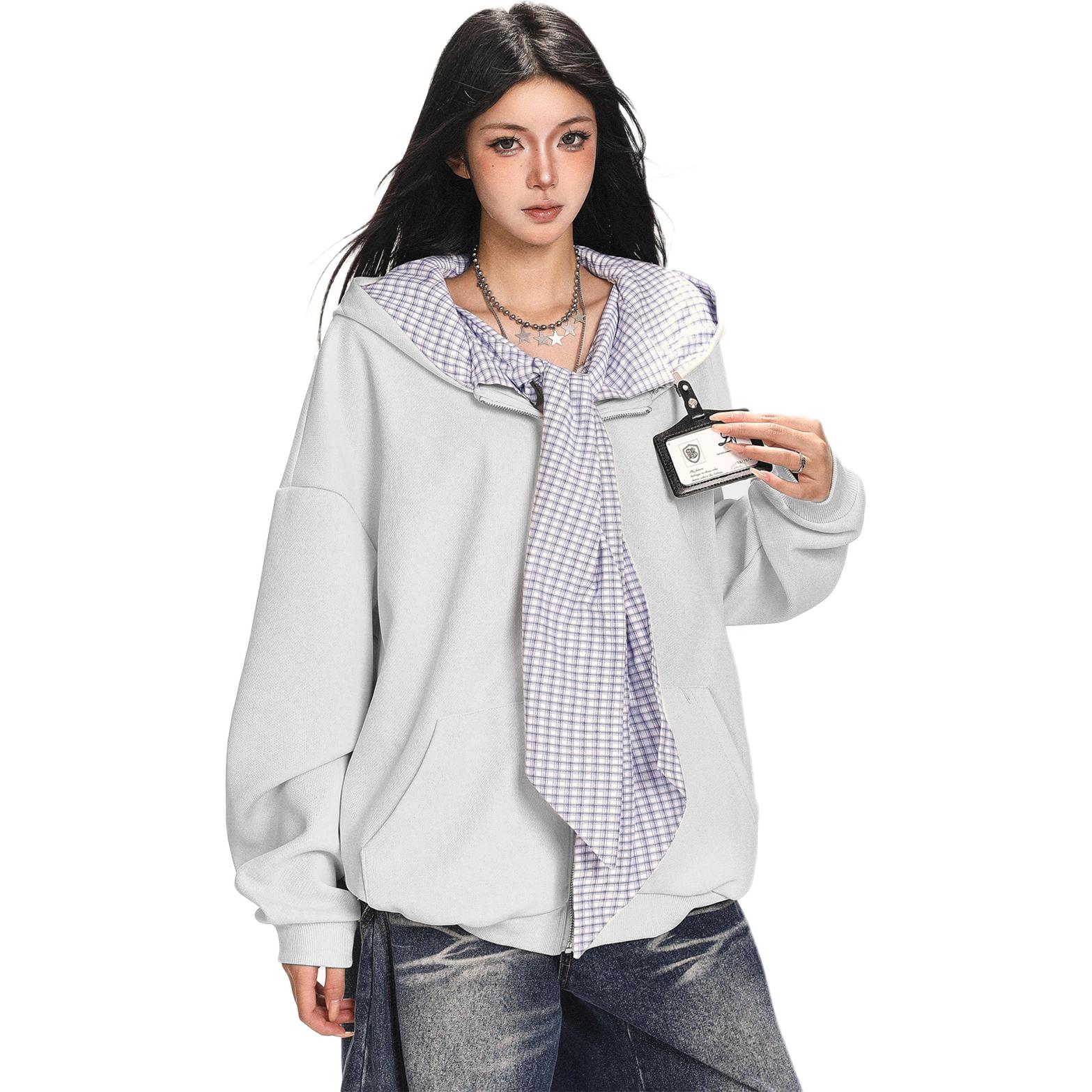 

Толстовка Unisex Hooded Moderate Cardigan NEVER RULE, светло-серый