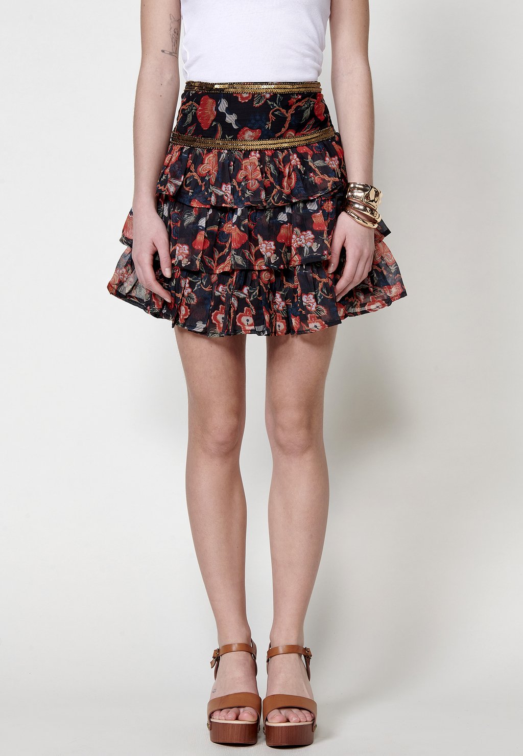 

Юбка А-силуэта PRINTED - Mini skirt Koroshi, мультиколор