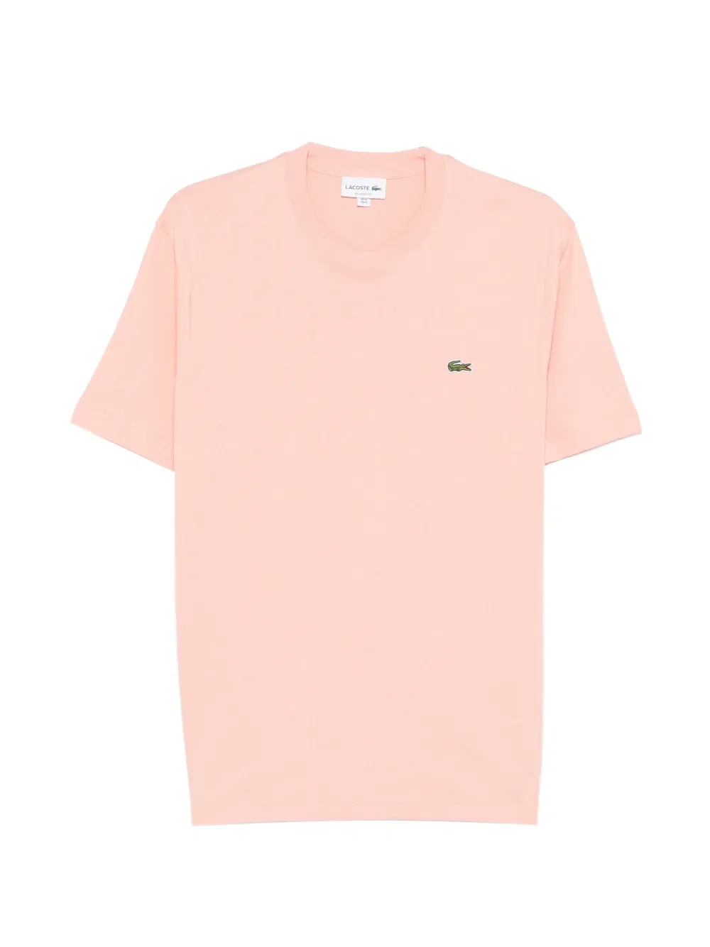 Футболка с круглым вырезом и логотипом Lacoste, розовый