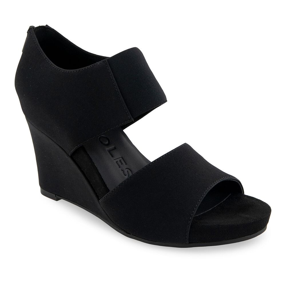 

Женские туфли на танкетке Aerosoles Purdy, цвет Black Stretch