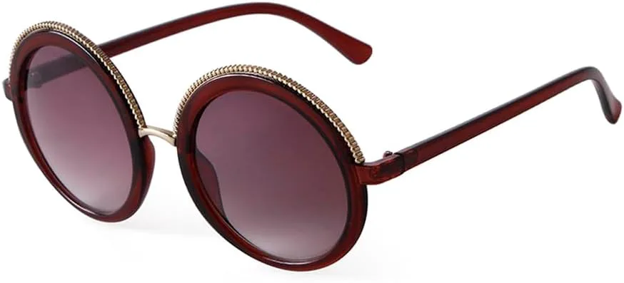 

Металлические круглые солнцезащитные очки для женщин, модные мужские очки, винтажные белые красные солнцезащитные очки для женщин и мужчин generic, C2 Tea