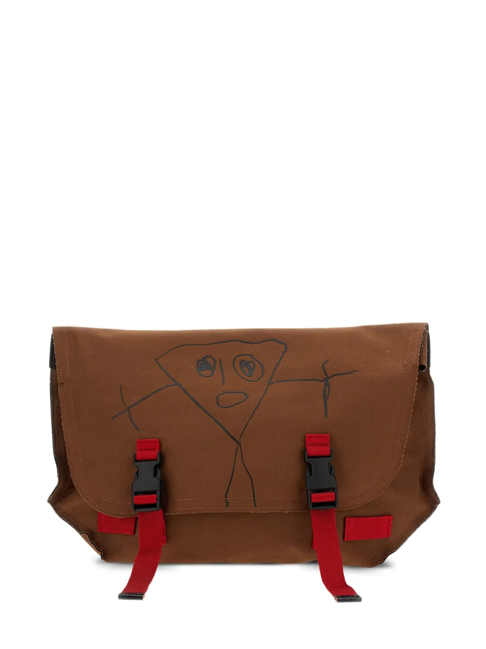 

Сумка на плечо с принтом Plan C, коричневый