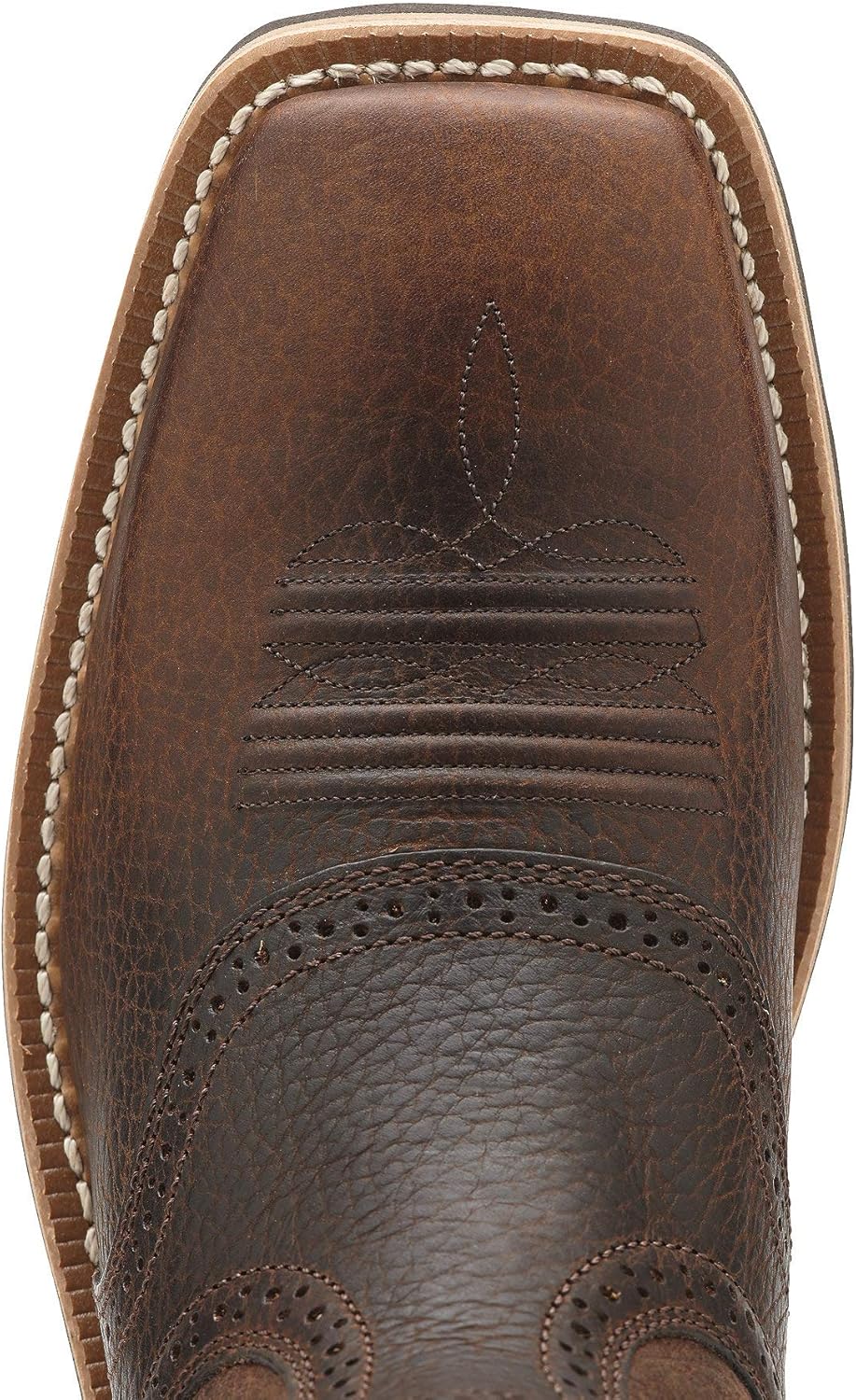 Мужские рабочие сапоги Ariat Heritage Roughstock Western с квадратным носком из кожи, коричневый — фото 4