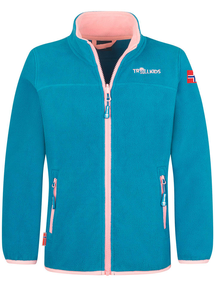 

Trollkids Флисовая куртка "Oppdal" синего/розового цвета