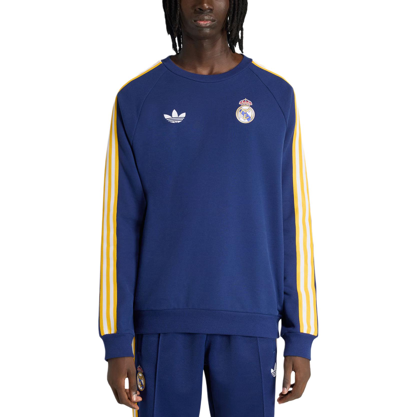 Свитшот Real Madrid CREW SWEAT мужской Adidas Originals, темно-синий — фото 2
