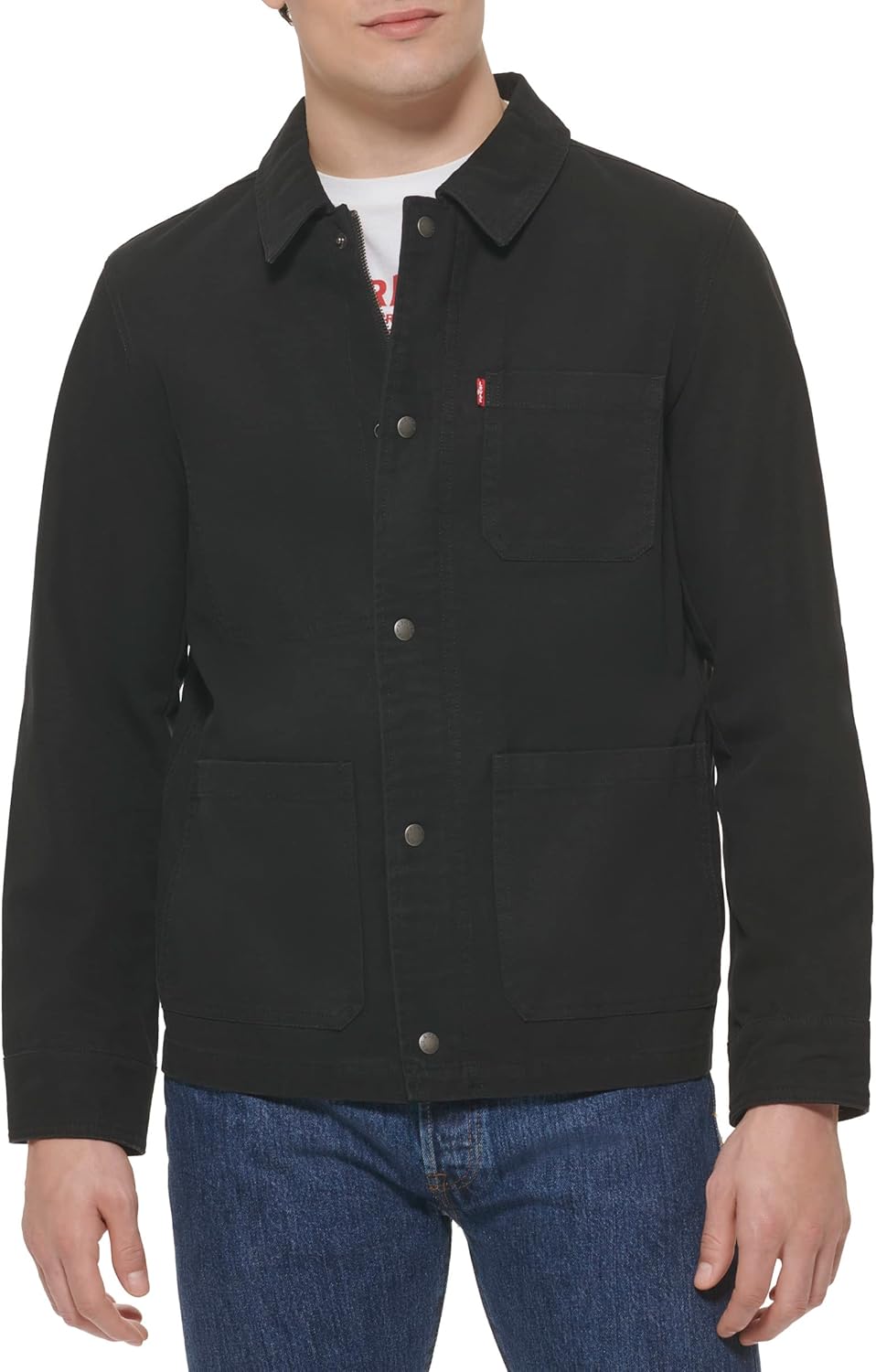 

Мужская легкая хлопковая куртка-рубашка Levi's, Black