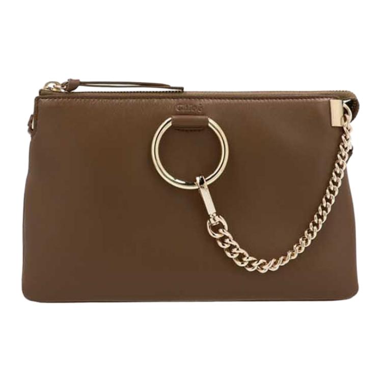 

Chloé Сумка клатч из коровьей кожи для женщин в коричневом цвете