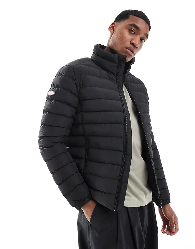 

Утепленная куртка с принтом «Фуджи» черного цвета Superdry