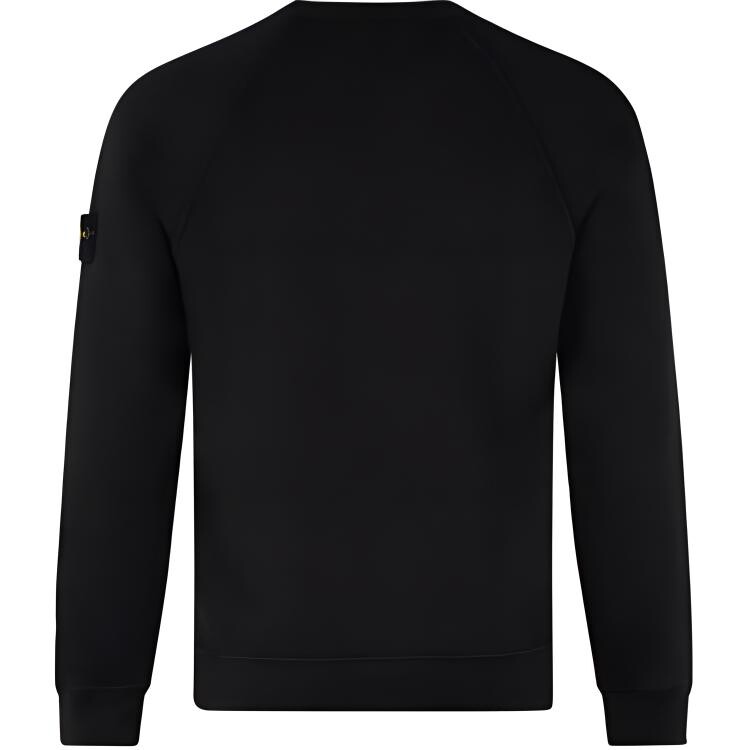 Толстовка мужская Stone Island Logo с нашивкой, черный — фото 2