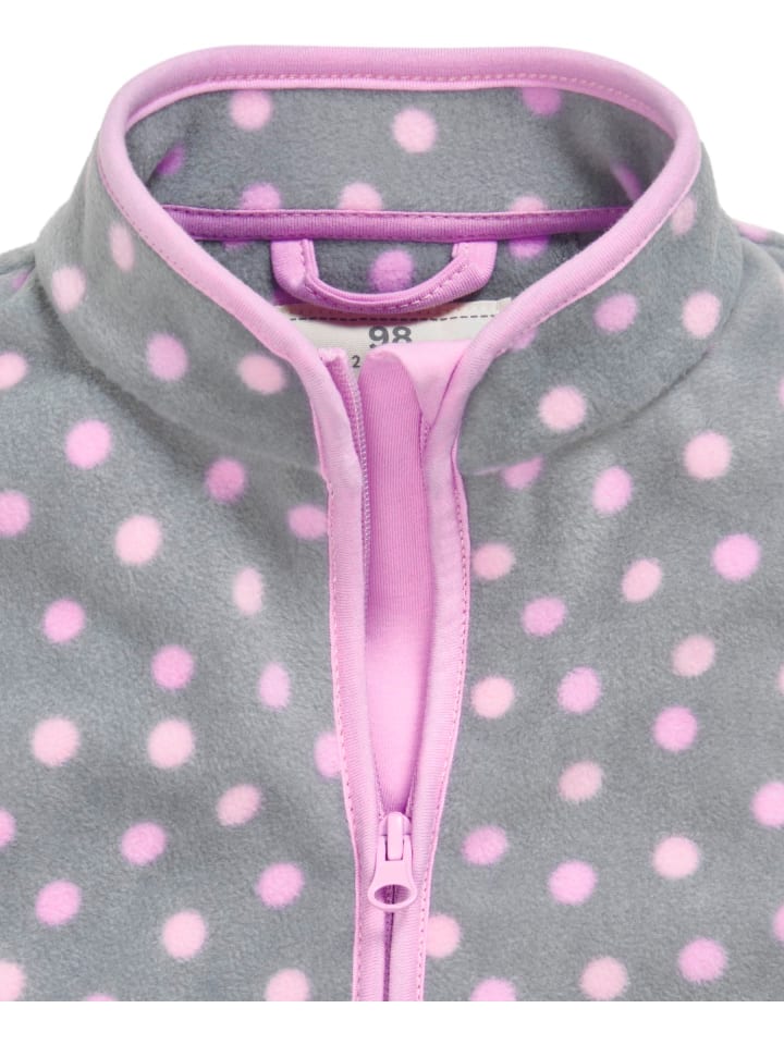 Флисовая куртка Playshoes Fleece-Weste Punkte, серый — фото 3