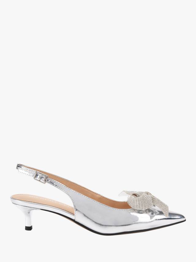 Туфли-лодочки с декоративным бантом Adore KG Kurt Geiger, Silver