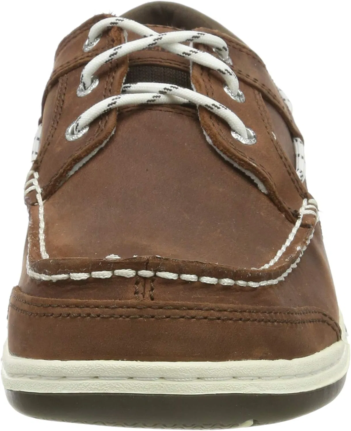 Мужские лодочные туфли Sebago Docksides Portland Crazy H, Brown Dark Brown 983 — фото 2