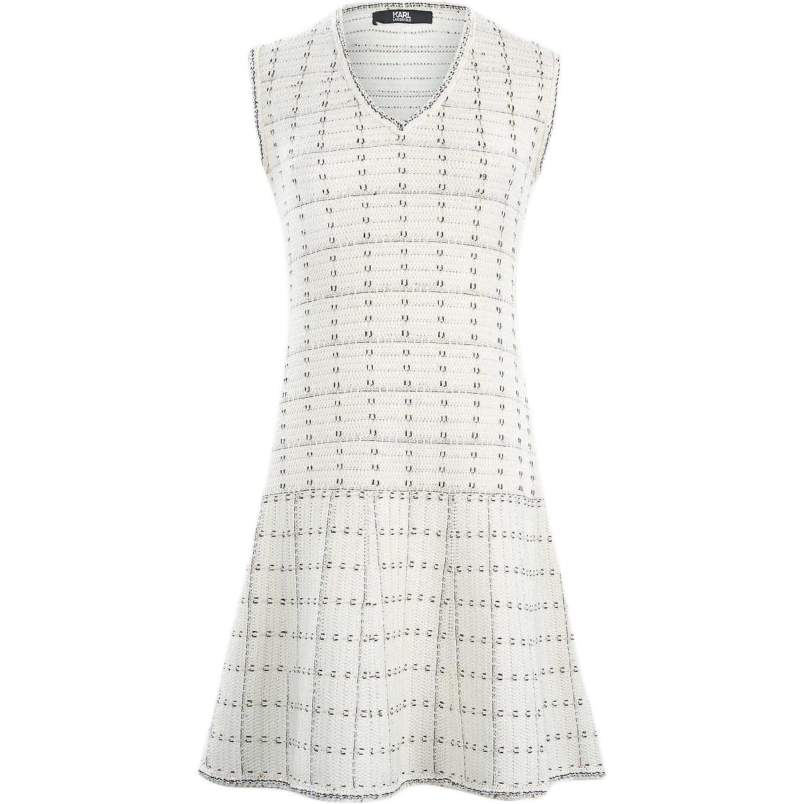 

KARL LAGERFELD / Karl Lagerfeld Jeans Белое женское платье без рукавов KARL LAGERFELD