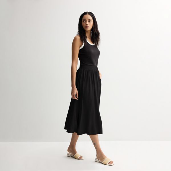 

Женская юбка-миди А-силуэта Nine West, черный