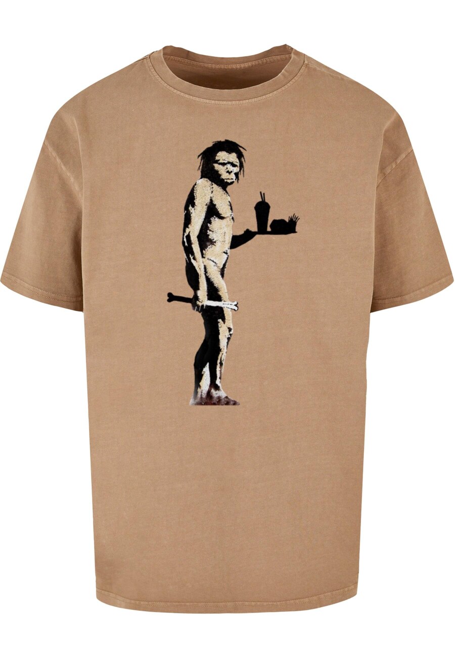 

Рубашка Merchcode Brandalised - Fast Food Apeman, коричневый