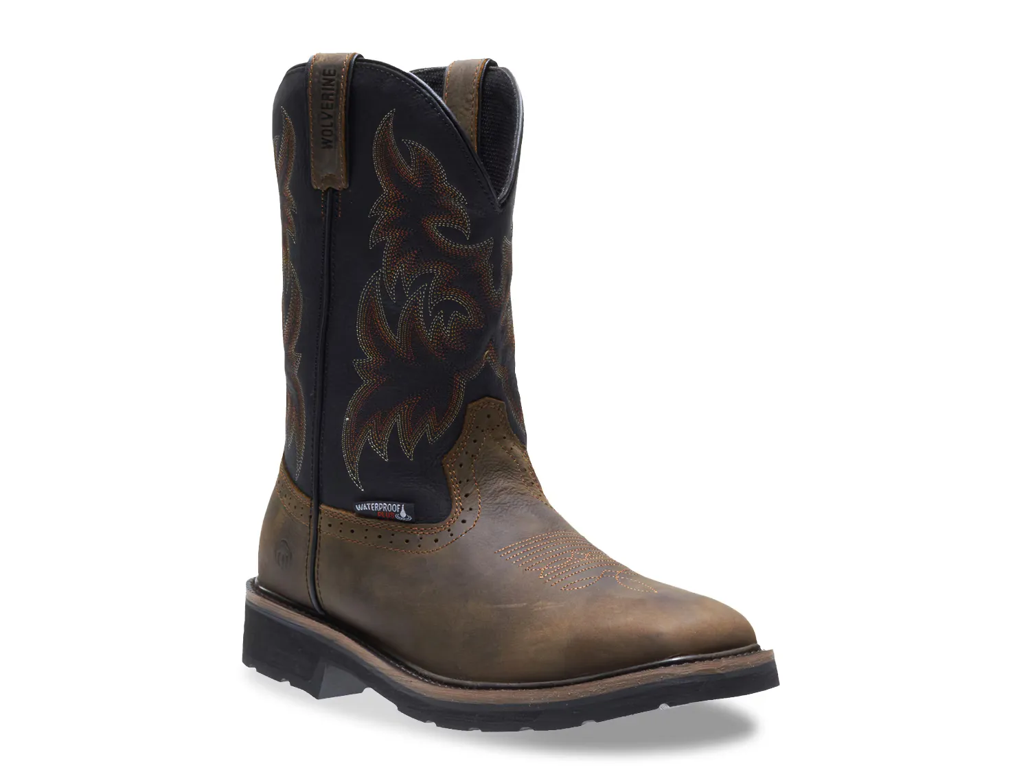 

Сапоги Rancher Steel Toe Work Boot Wolverine, черный/темно-коричневый