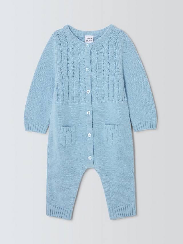 

Детский вязаный комбинезон John Lewis, Blue