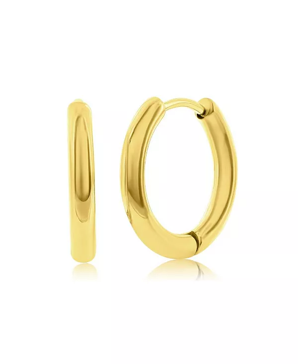 

Серьги-Кольца из полированной нержавеющей стали диаметром 11,5 мм Metallo, gold