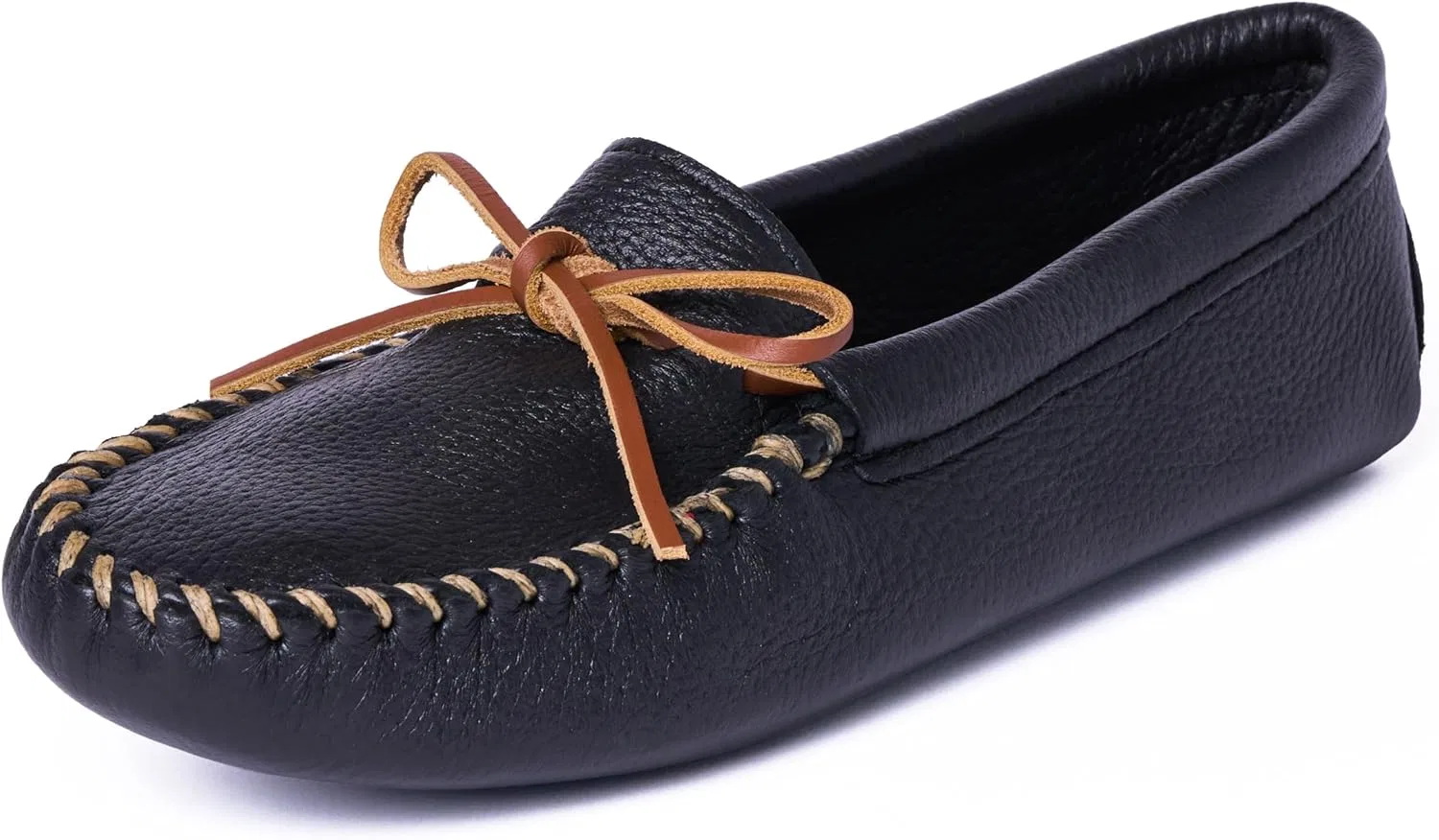 Мокасины из оленьей кожи Minnetonka, черный